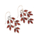 Garnet dangle earrings, 'Glittering Autumn' - Marquise Garnet Dangle Earrings Crafted in India (image 2c) thumbail