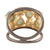 Gold accented aventurine band ring, 'Sparkling Flair' - Gold Accented Aventurine Band Ring from India (image 2d) thumbail