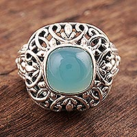 Featured review for Chalcedony cocktail ring, Fascinating Princess
