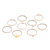Sterling silver stacking rings, 'Blissful Constellation' (set of 9) - Sterling Silver Stacking Rings from India (Set of 9)
