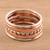 Sterling silver and copper stacking rings, 'Elegant Five' (set of 5) - Sterling Silver and Copper Stacking Rings (Set of 5)