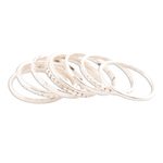 Sterling silver band rings, 'Friendship Patterns' (set of 9) - Sterling Silver Band Rings Crafted in India (Set of 9)