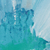 Eisberg - Signierte abstrakte Aquarellmalerei in Blau aus Indien