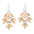 Citrine dangle earrings, 'Glittering Autumn' - Marquise Citrine Dangle Earrings Crafted in India (image 2a) thumbail