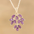 Amethyst pendant necklace, 'Glittering Autumn' - Marquise Amethyst Pendant Necklace Crafted in India thumbail