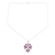 Amethyst pendant necklace, 'Glittering Autumn' - Marquise Amethyst Pendant Necklace Crafted in India (image 2d) thumbail