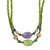 Agate and quartz beaded strand necklace, 'Forest Connection' - Agate and Quartz Beaded Strand Necklace from India (image 2a) thumbail