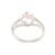 Sterling silver band ring, 'Expression of Romance' - Sterling Silver Heart Band Ring Crafted in India (image 2c) thumbail