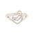 Sterling silver band ring, 'Hearts United' - Romance-Themed Sterling Silver Heart Band Ring from India thumbail