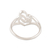 Sterling silver band ring, 'Hearts United' - Romance-Themed Sterling Silver Heart Band Ring from India (image 2c) thumbail