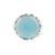 Chalcedony domed ring, 'Lustrous Coral' - Blue Chalcedony Cocktail Ring Crafted in India thumbail