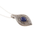 Lapis lazuli pendant necklace, 'Mughal Blue' - Patterned Lapis Lazuli Pendant Necklace from India (image 2c) thumbail