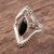 Onyx cocktail ring, 'Magical Kite' - Marquise Onyx Cocktail Ring Crafted in India (image 2) thumbail