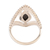 Onyx cocktail ring, 'Magical Kite' - Marquise Onyx Cocktail Ring Crafted in India (image 2d) thumbail