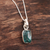 Apatite pendant necklace, 'Appealing Sea' - Apatite Nugget Pendant Necklace Crafted in India thumbail