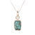 Apatite pendant necklace, 'Appealing Sea' - Apatite Nugget Pendant Necklace Crafted in India (image 2a) thumbail