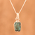 Apatite pendant necklace, 'Appealing Sea' - Apatite Nugget Pendant Necklace Crafted in India (image 2b) thumbail