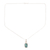 Apatite pendant necklace, 'Appealing Sea' - Apatite Nugget Pendant Necklace Crafted in India (image 2c) thumbail