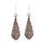 Sterling silver dangle earrings, 'Swirling Blades' - Swirl Pattern Sterling Silver Dangle Earrings from India thumbail