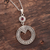 Garnet pendant necklace, 'Egyptian Appeal' - Round Pattern Garnet Pendant Necklace from India (image 2b) thumbail