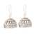 Sterling silver dangle earrings, 'Intricate Jhumki' - Openwork Sterling Silver Jhumki Dangle Earrings from India thumbail