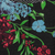 Wool scarf, 'Cerulean Flowers' - Screen Printed Wool Floral Scarf from India (image 2d) thumbail