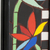 Ceramic tile mosaic wall mirror, 'Colorful Blossom' - Ceramic Tile Floral Mosaic Wall Mirror from India (image 2b) thumbail