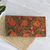 Brieftasche aus Leder, 'Floral Glory' - Bunte Brieftasche aus floralem Leder, hergestellt in Indien