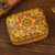 Decorative wood box, 'Persian Star' - Hand Painted Small Wood Decorative Box