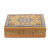 Decorative wood box, 'Persian Elegance' - Small Papier Mache and Wood Decorative Box