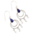 Lapis lazuli and cultured pearl dangle earrings, 'Royal Aesthetic' - Lapis Lazuli and Cultured Pearl Dangle Earrings from India (image 2c) thumbail