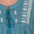 Embroidered cotton blouse, 'Casual Charm' - Hand Embroidered Teal Cotton Blouse (image 2g) thumbail