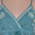 Embroidered cotton maxi dress, 'Seaside Flowers' - Embroidered Teal Cotton Sundress from India (image 2d) thumbail