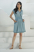 Viscose surplice dress, 'Jaipur Gem' - Comfortable Enzyme-Washed Viscose Dress (image 2b) thumbail