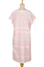 Embroidered cotton shift dress, 'Paisley Garden in Pink' - Embroidered Pink Cotton Shift Dress from India (image 2d) thumbail