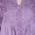 Embroidered cotton long tunic, 'Lilac Garden' - Hand Embroidered Lilac Cotton Tunic from India (image 2e) thumbail