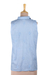 Sleeveless cotton embroidered top, 'Spring Festivity in Blue' - Sleeveless Blue Cotton Button Front Embroidered Blouse (image 2c) thumbail