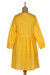 Babydoll-Kleid aus Baumwolle - Kurzes Babydoll-Kleid aus Baumwolle in Gelb