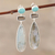 Multi-gemstone dangle earrings, 'Creative Allure' - Multi-gemstone Dangle Earrings from India (image 2) thumbail
