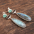 Multi-gemstone dangle earrings, 'Creative Allure' - Multi-gemstone Dangle Earrings from India (image 2b) thumbail