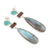 Multi-gemstone dangle earrings, 'Creative Allure' - Multi-gemstone Dangle Earrings from India (image 2c) thumbail