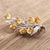 Citrine brooch pin, 'Brilliant Bouquet' - Rhodium Plated Sterling and Citrine Brooch Pin (image 2b) thumbail