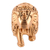 Wood sculpture, 'Regal Golden Elephant' - Golden Elephant Sculpture from India (image 2b) thumbail