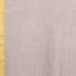 Wool and silk blend shawl, 'Sun and Clouds' - Indian Artisan Crafted Grey and Yellow Wool Shawl
