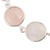 Multi-gemstone link bracelet, 'Soft Round Glitter' - 24-Carat Multi-Gemstone Link Bracelet in Pink from India (image 2b) thumbail
