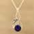 Lapis lazuli pendant necklace, 'Exquisite Blue' - Lapis Lazuli and Sterling Silver Pendant Necklace (image 2) thumbail