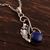 Lapis lazuli pendant necklace, 'Exquisite Blue' - Lapis Lazuli and Sterling Silver Pendant Necklace (image 2b) thumbail