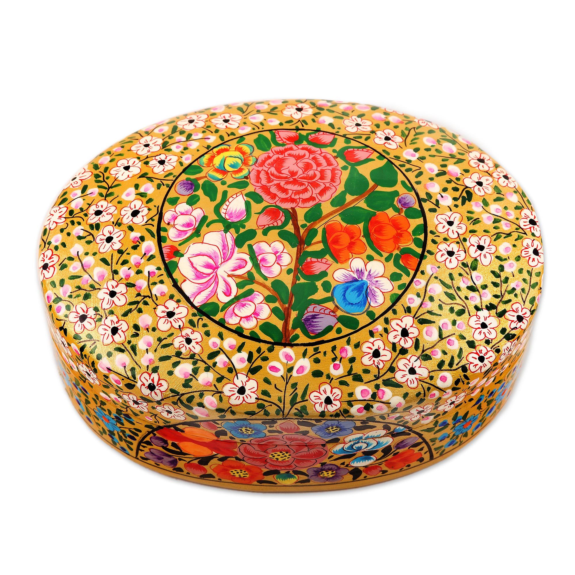 Handmade Papier Mache Decorative Box from India Kashmir Essence NOVICA