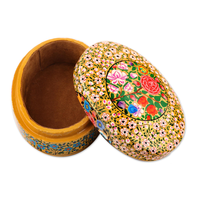 Dekorative Schachtel aus Pappmaché - Handgefertigte dekorative Schachtel aus Pappmaché aus Indien