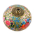 Dekorative Schachtel aus Pappmaché – Runde dekorative Blumendose mit Deckel